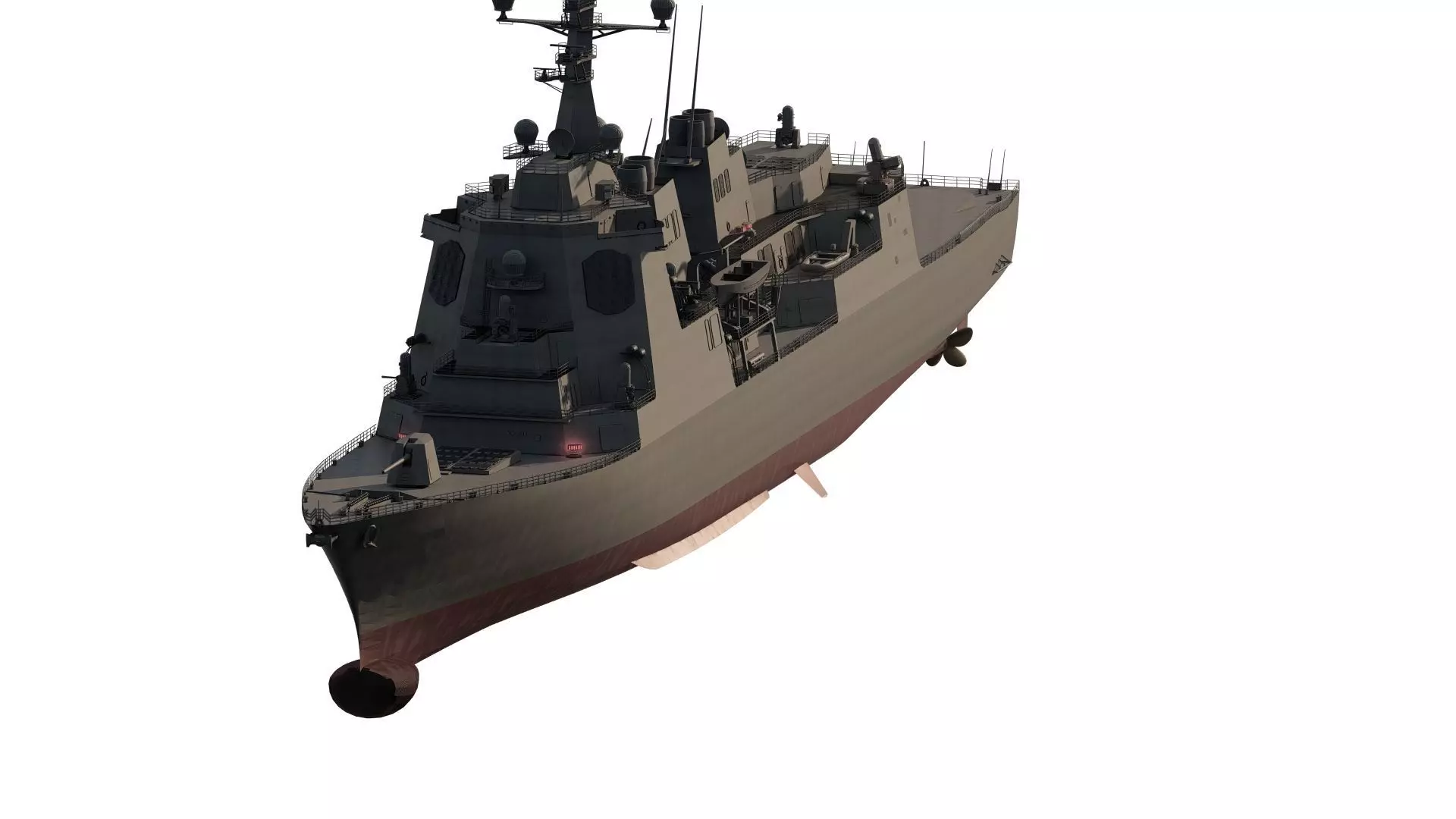 US NAVY USSN DESTROYER 3D model_1