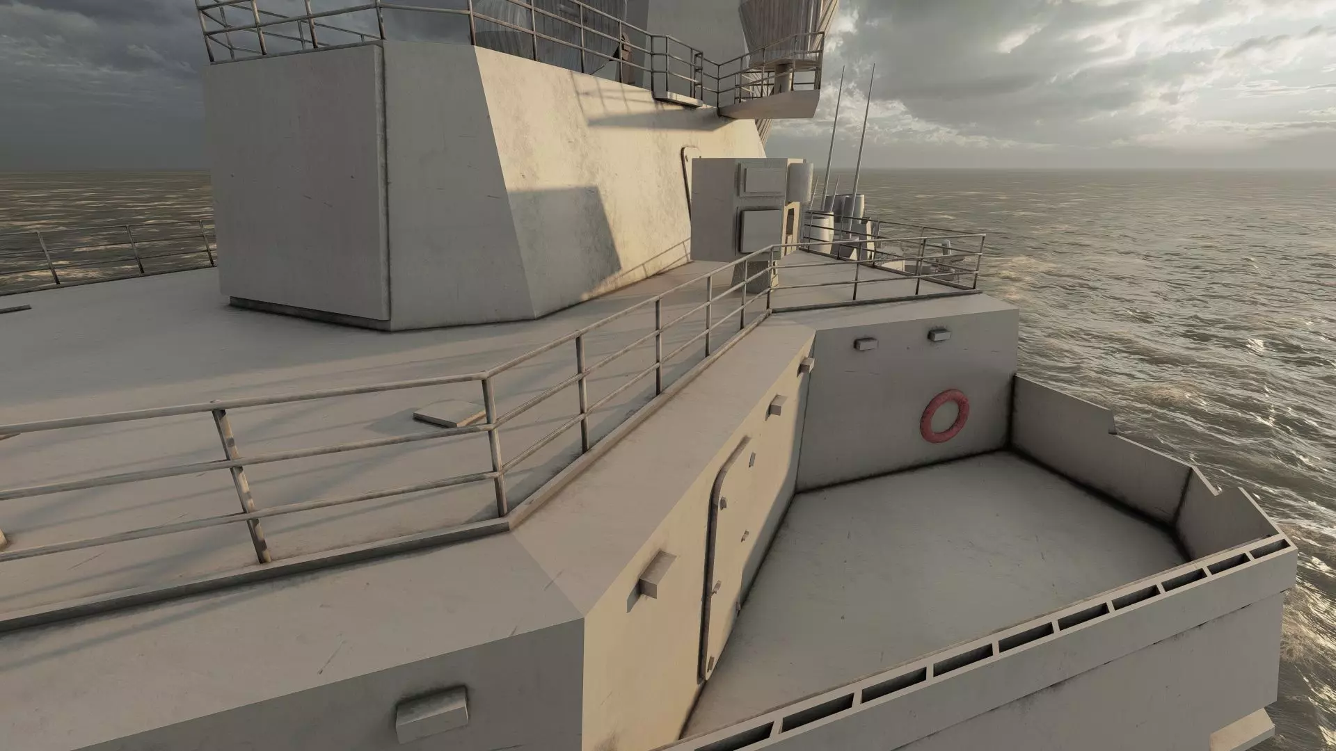 US NAVY USSN DESTROYER 3D model_25