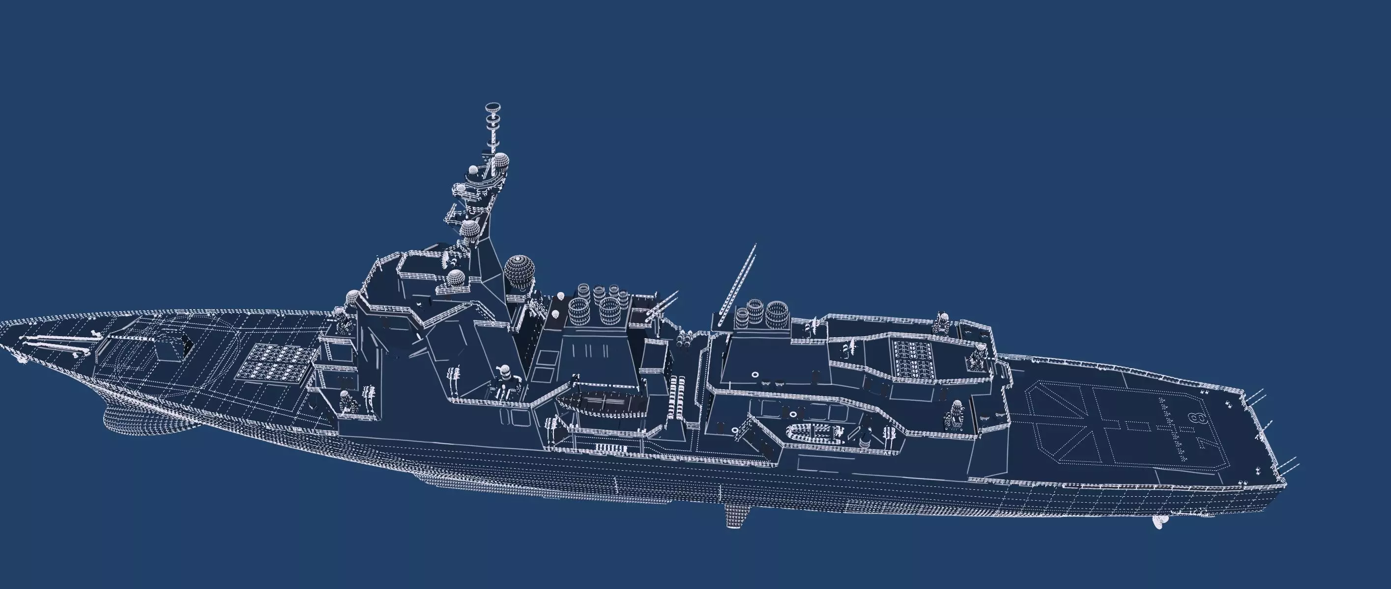 US NAVY USSN DESTROYER 3D model_49