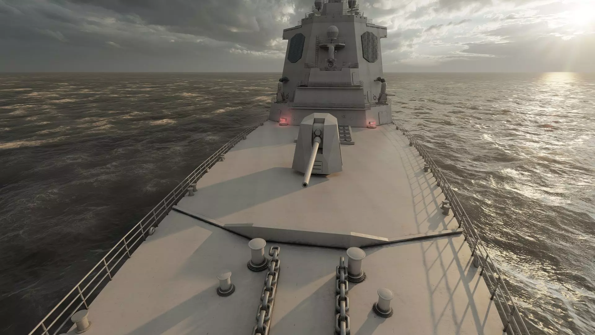 US NAVY USSN DESTROYER 3D model_22