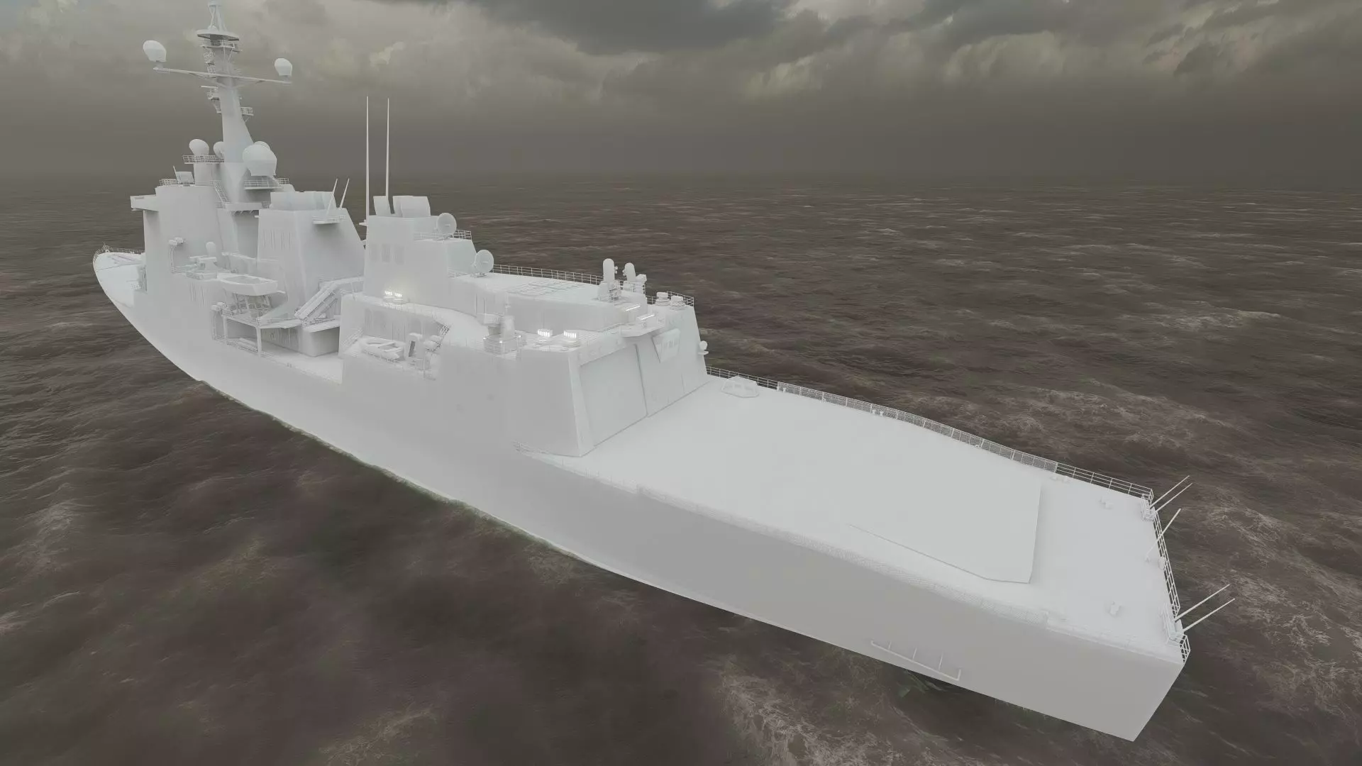 US NAVY USSN DESTROYER 3D model_38