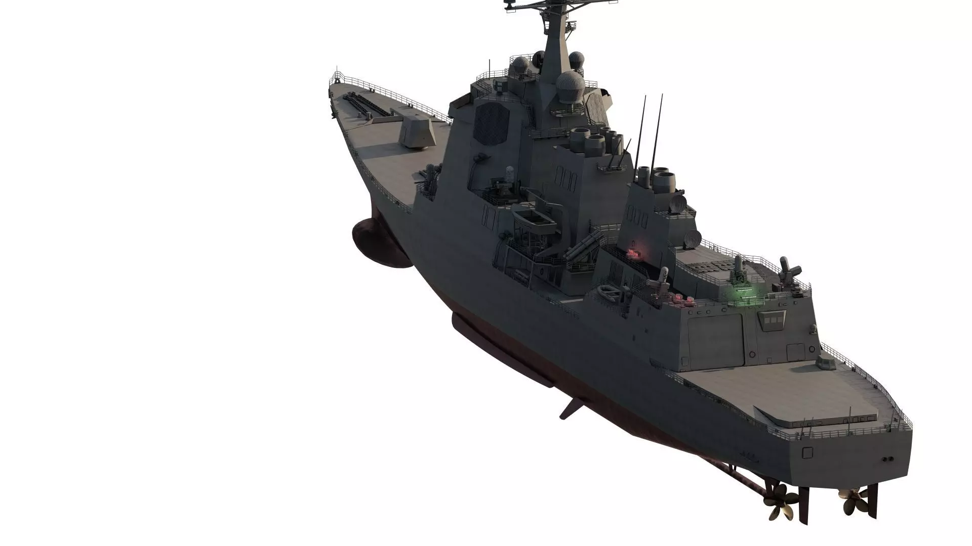 US NAVY USSN DESTROYER 3D model_6