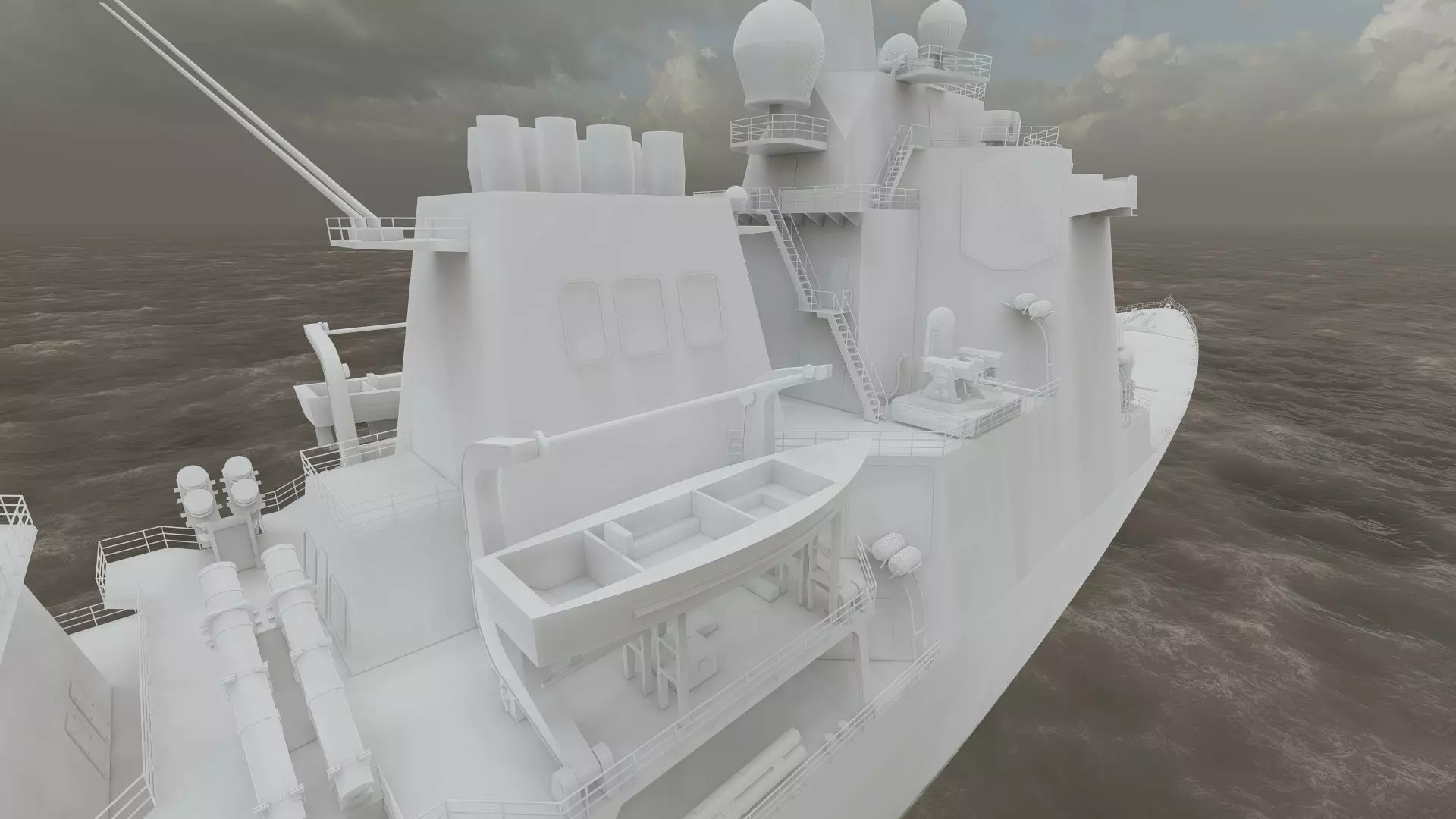 US NAVY USSN DESTROYER 3D model_43