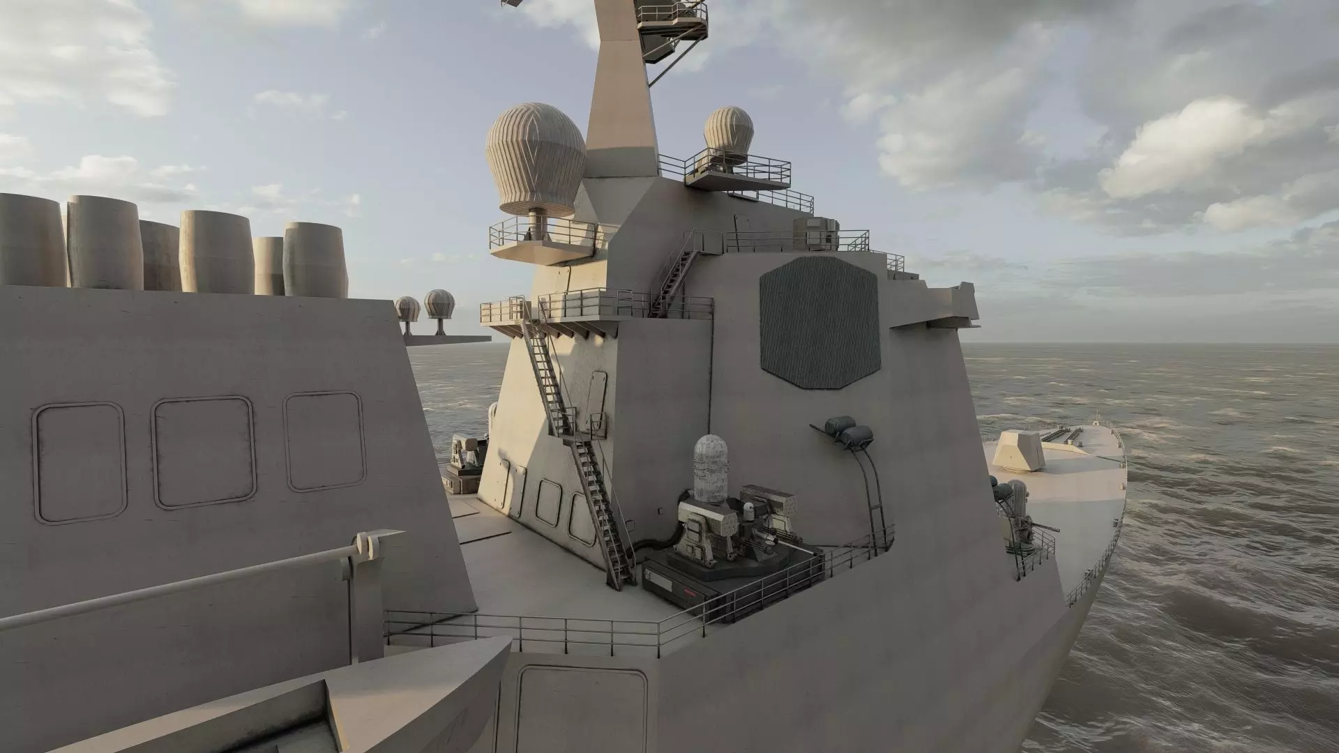 US NAVY USSN DESTROYER 3D model_19