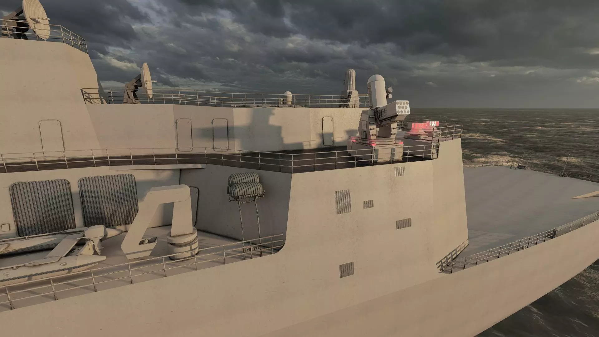 US NAVY USSN DESTROYER 3D model_36