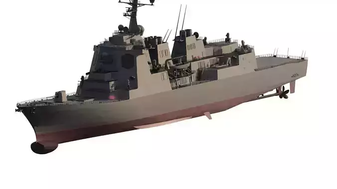 US NAVY USSN DESTROYER 3D model