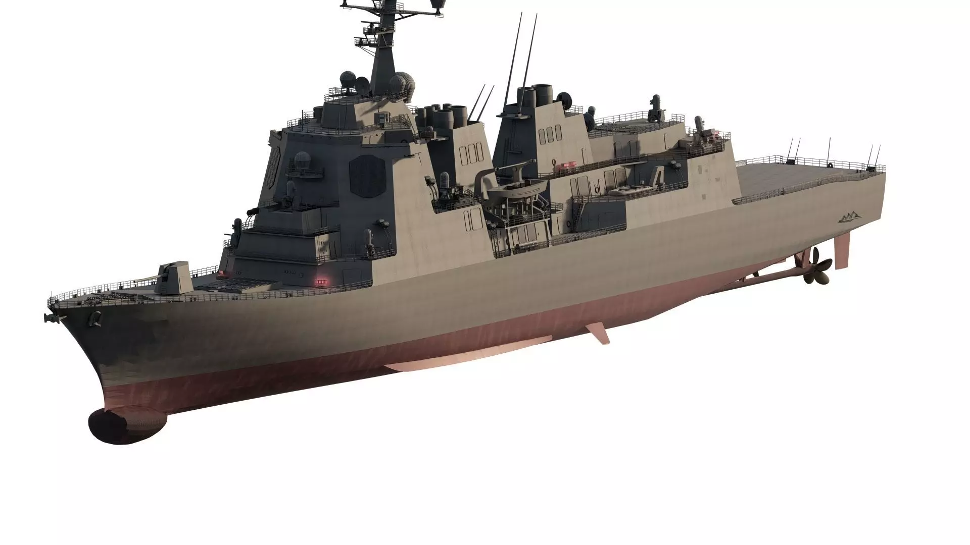 US NAVY USSN DESTROYER 3D model_0