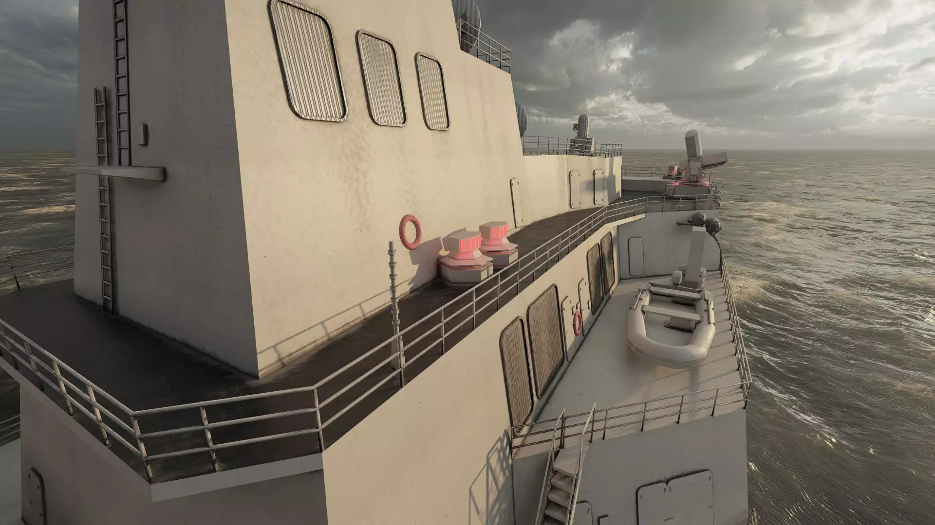 US NAVY USSN DESTROYER 3D model_31