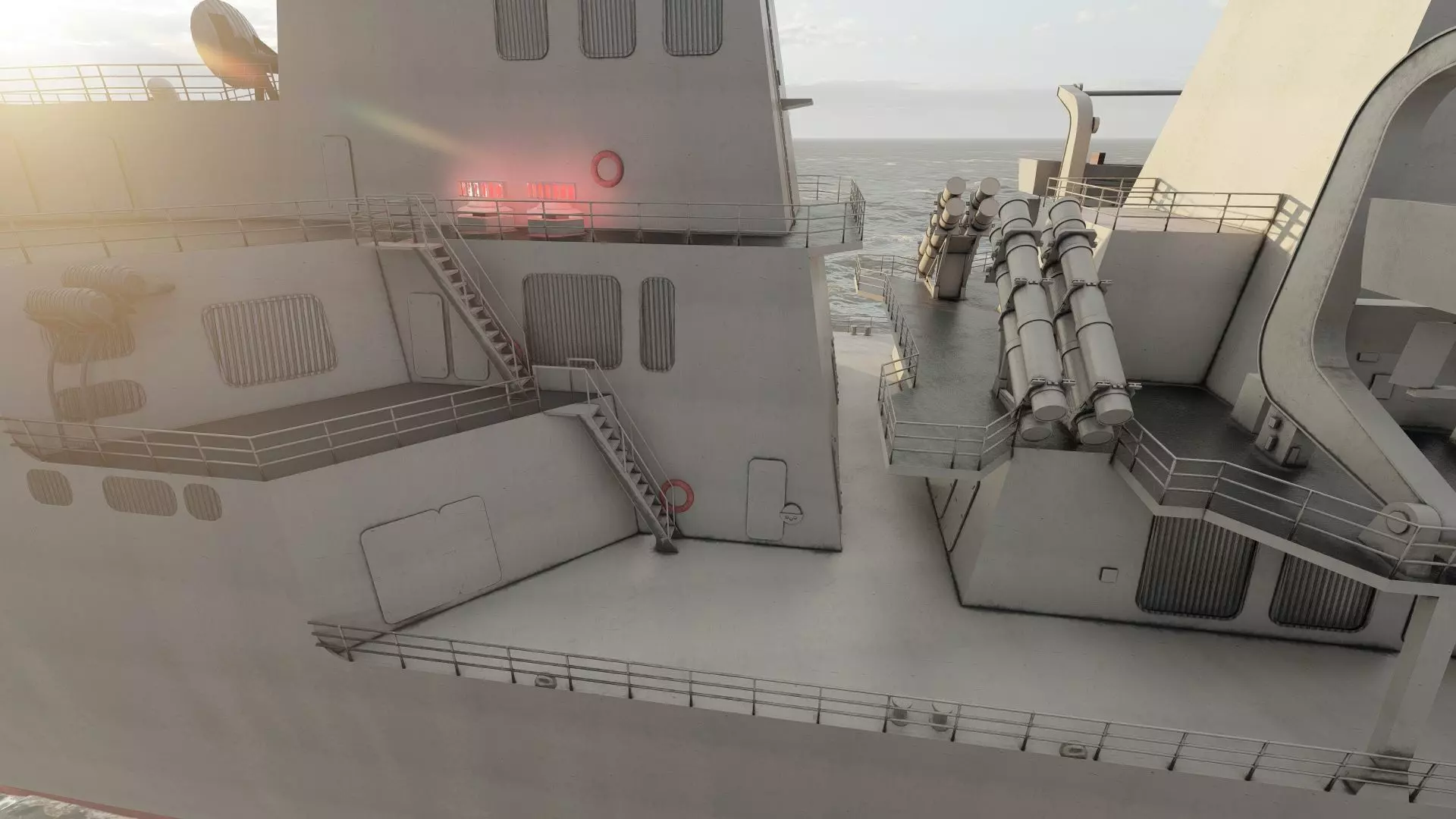 US NAVY USSN DESTROYER 3D model_33