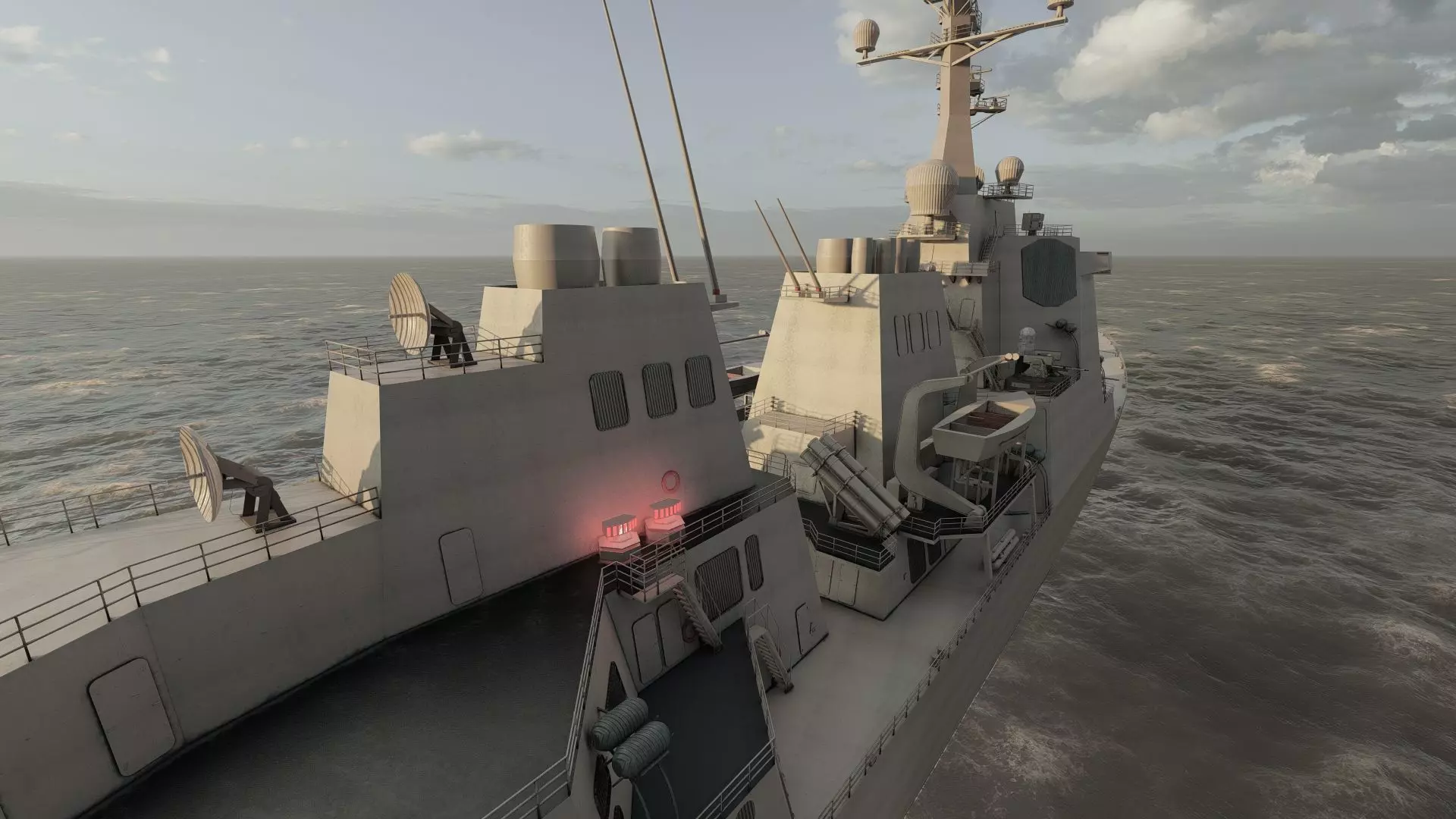 US NAVY USSN DESTROYER 3D model_17