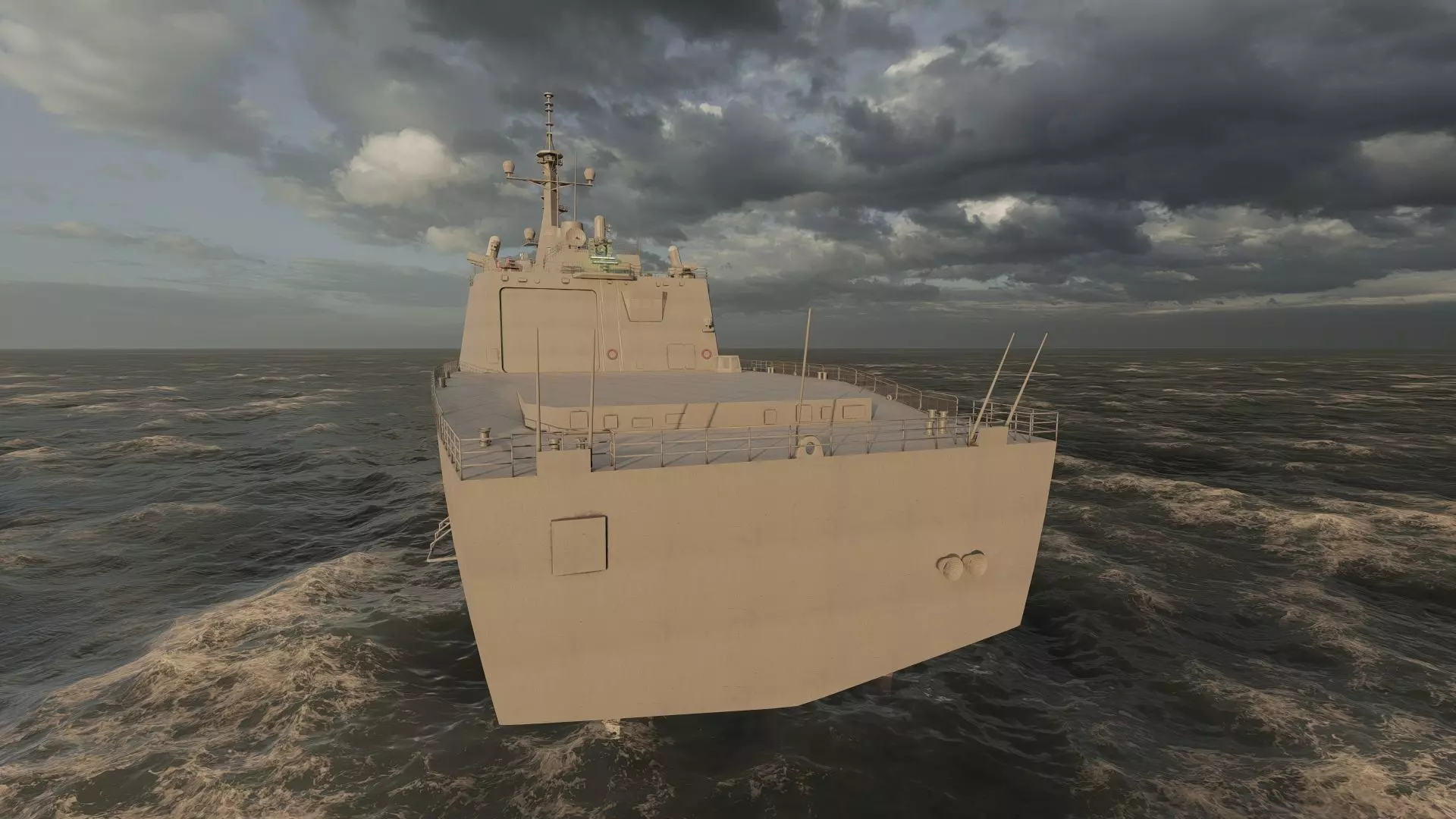 US NAVY USSN DESTROYER 3D model_14