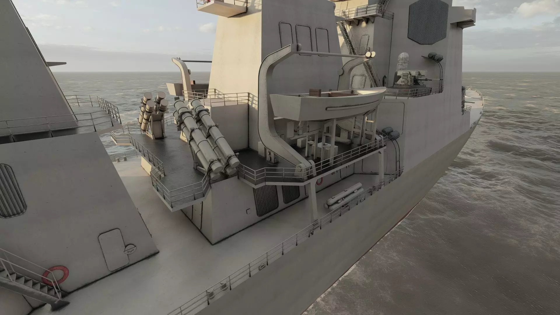 US NAVY USSN DESTROYER 3D model_18