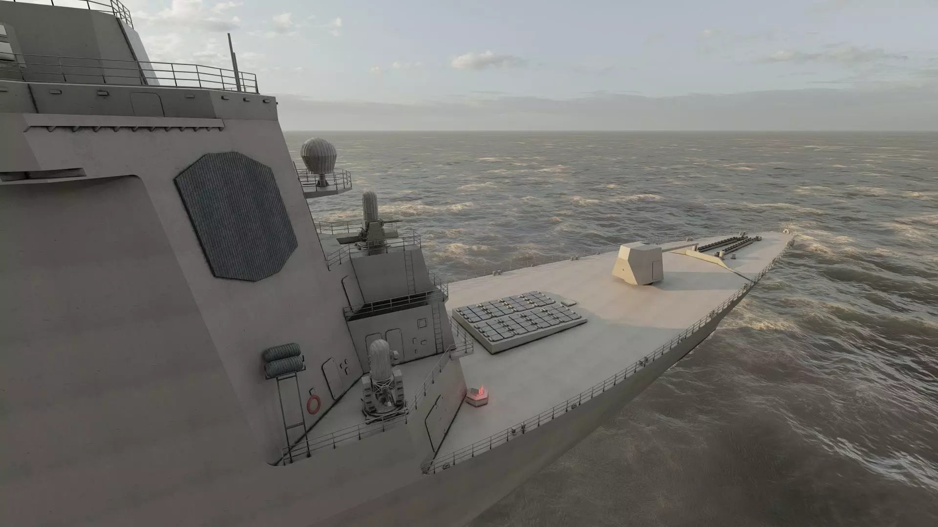 US NAVY USSN DESTROYER 3D model_21