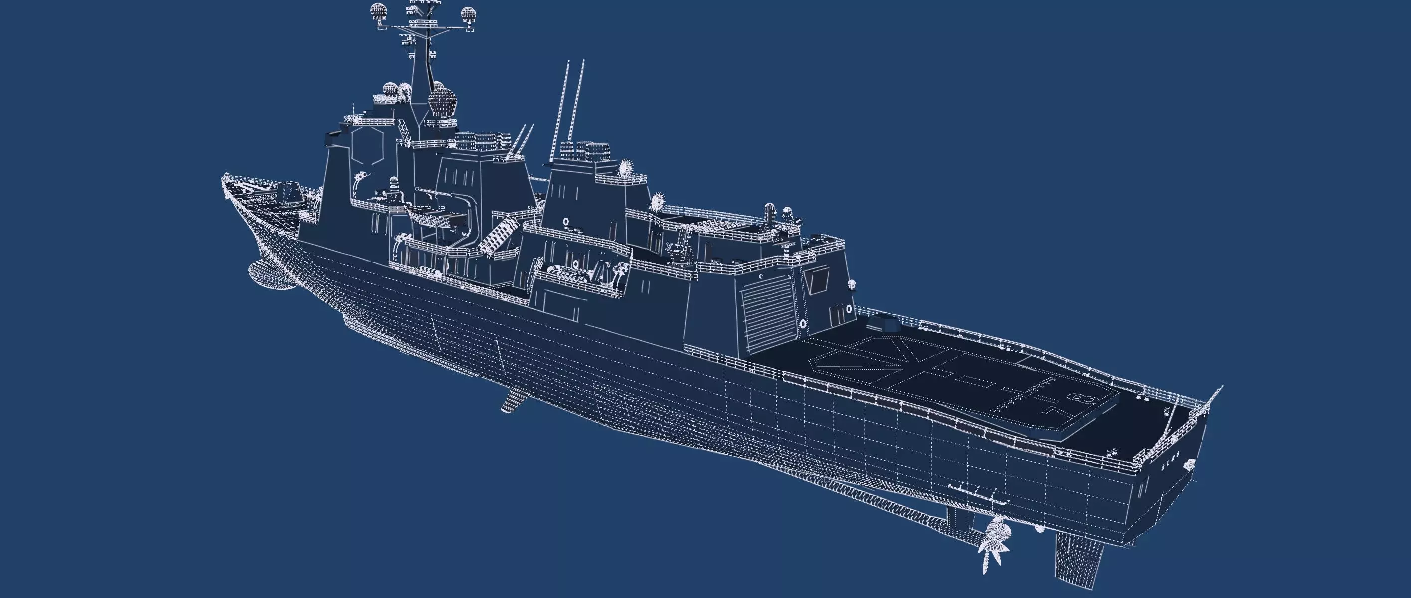 US NAVY USSN DESTROYER 3D model_48