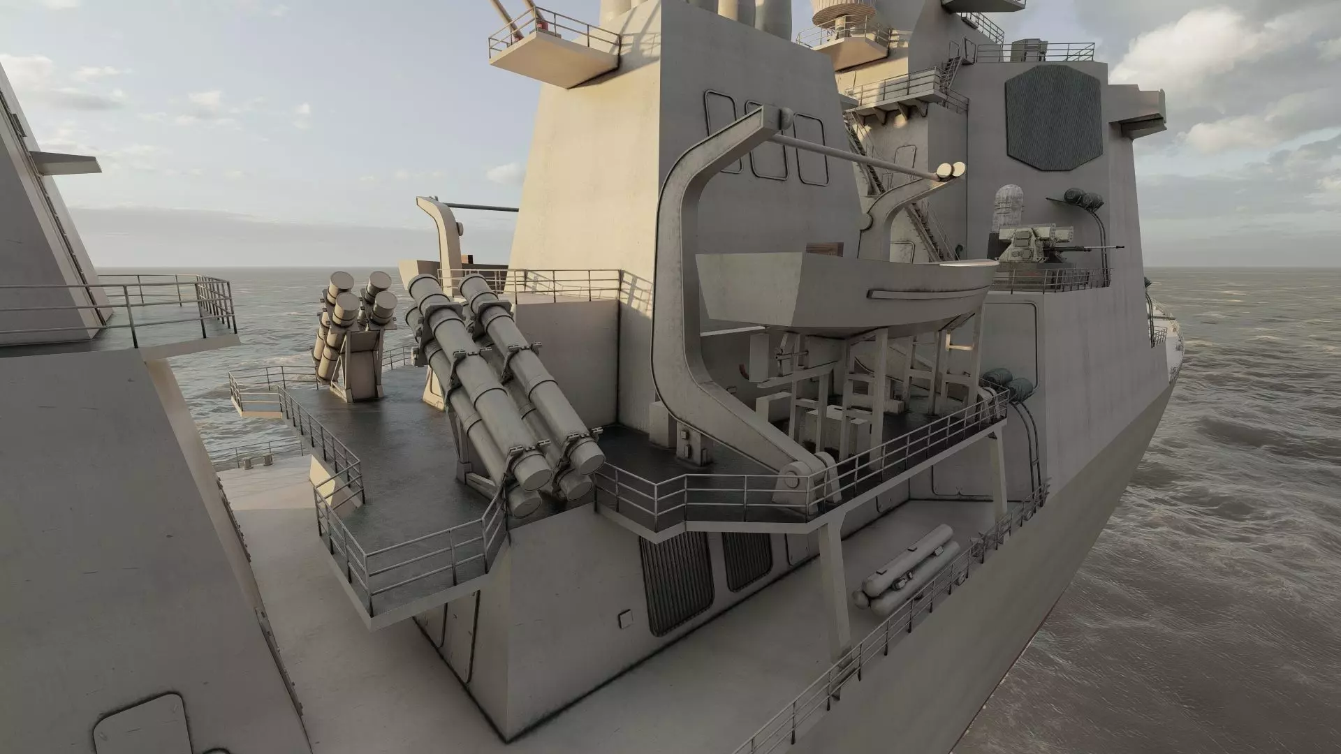 US NAVY USSN DESTROYER 3D model_32