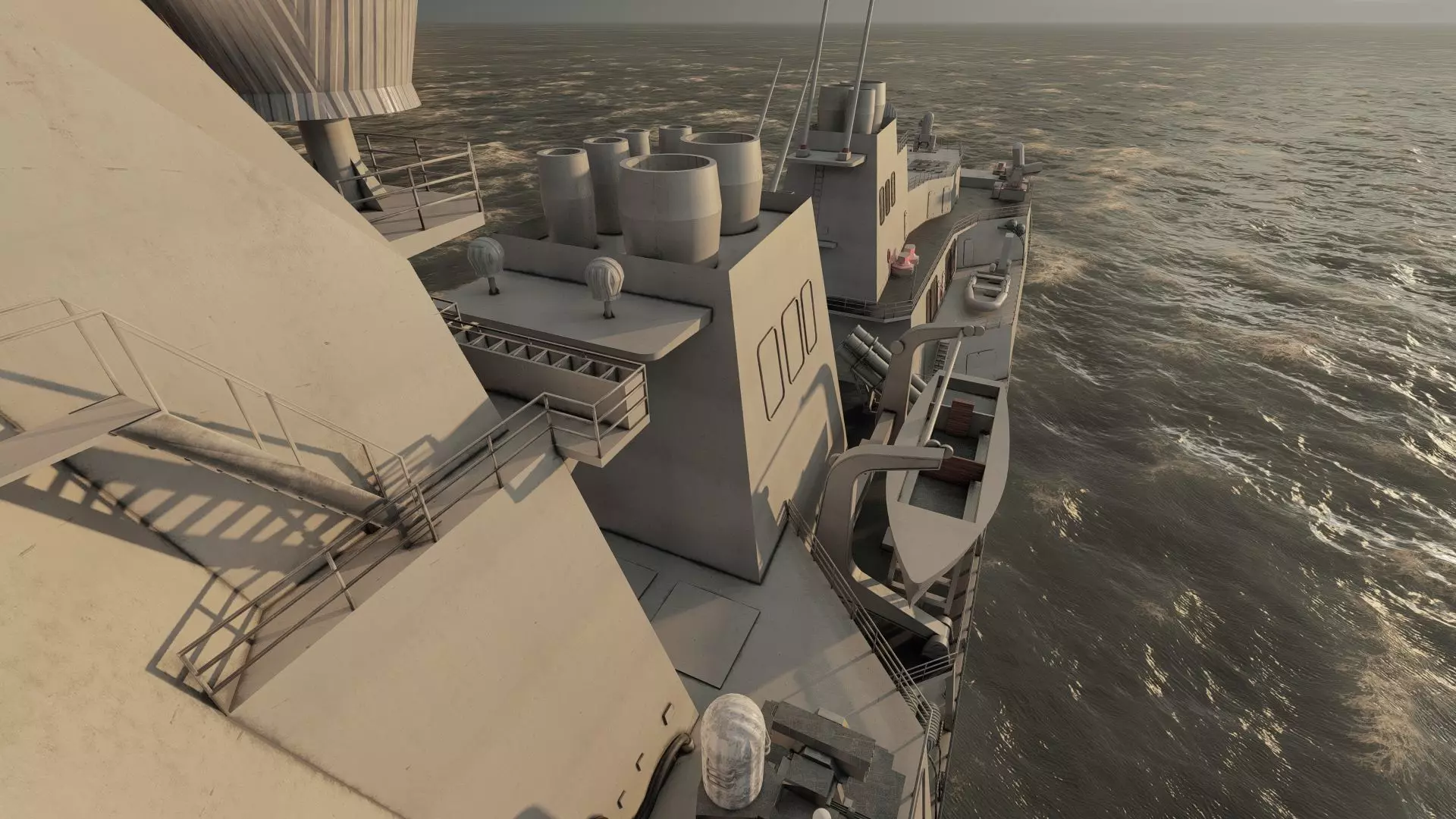 US NAVY USSN DESTROYER 3D model_27