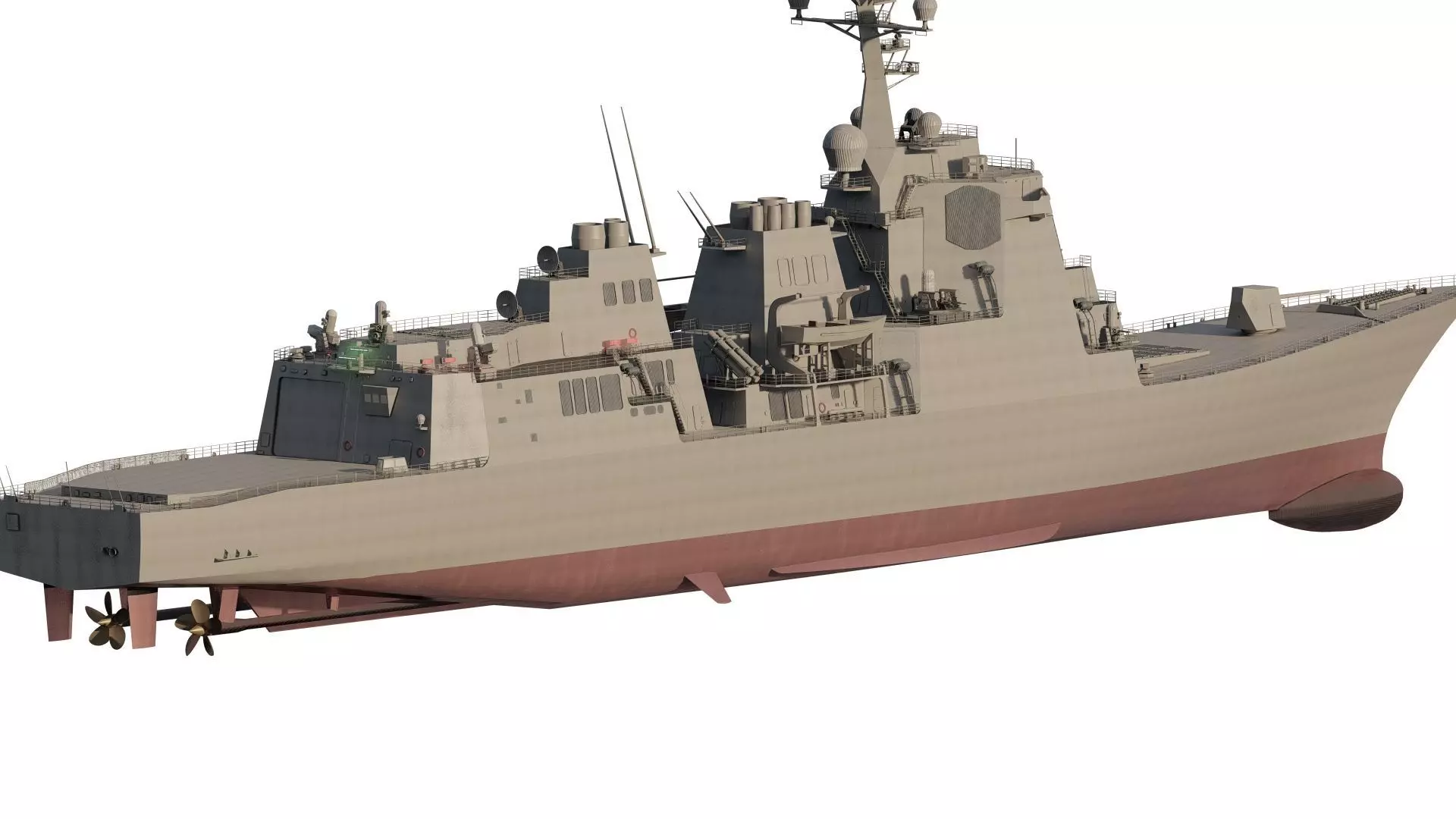 US NAVY USSN DESTROYER 3D model_4