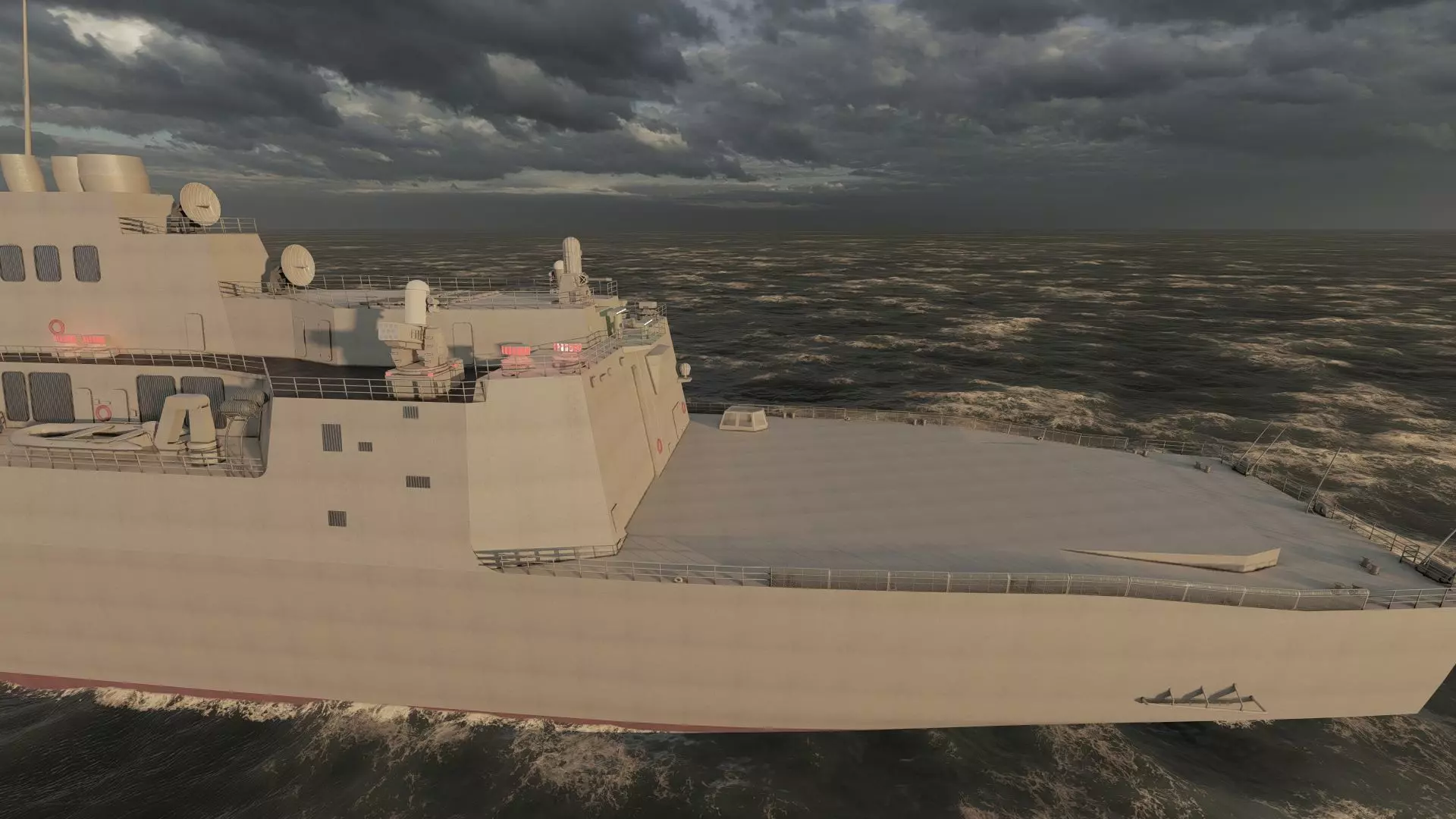 US NAVY USSN DESTROYER 3D model_13