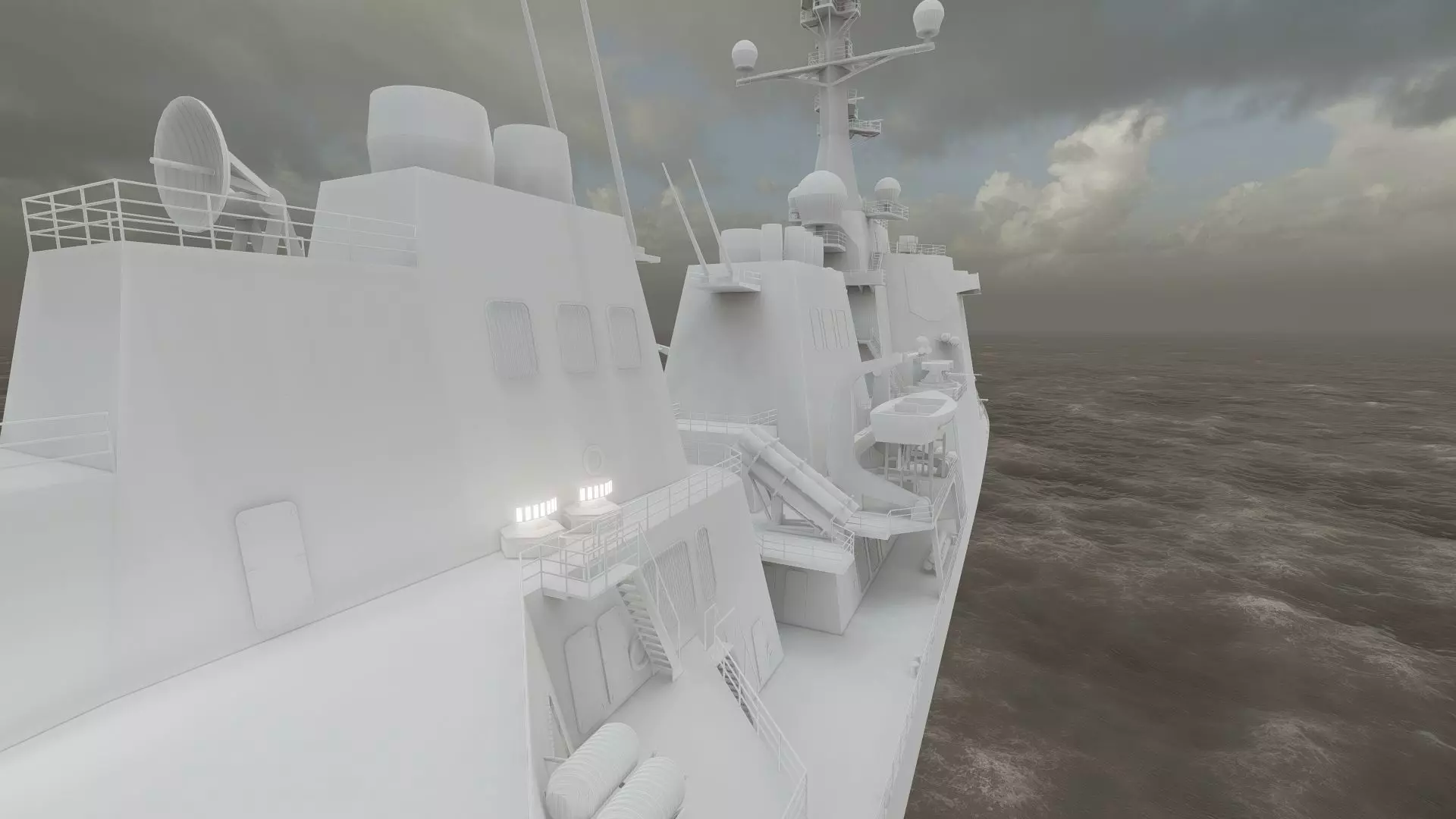 US NAVY USSN DESTROYER 3D model_42