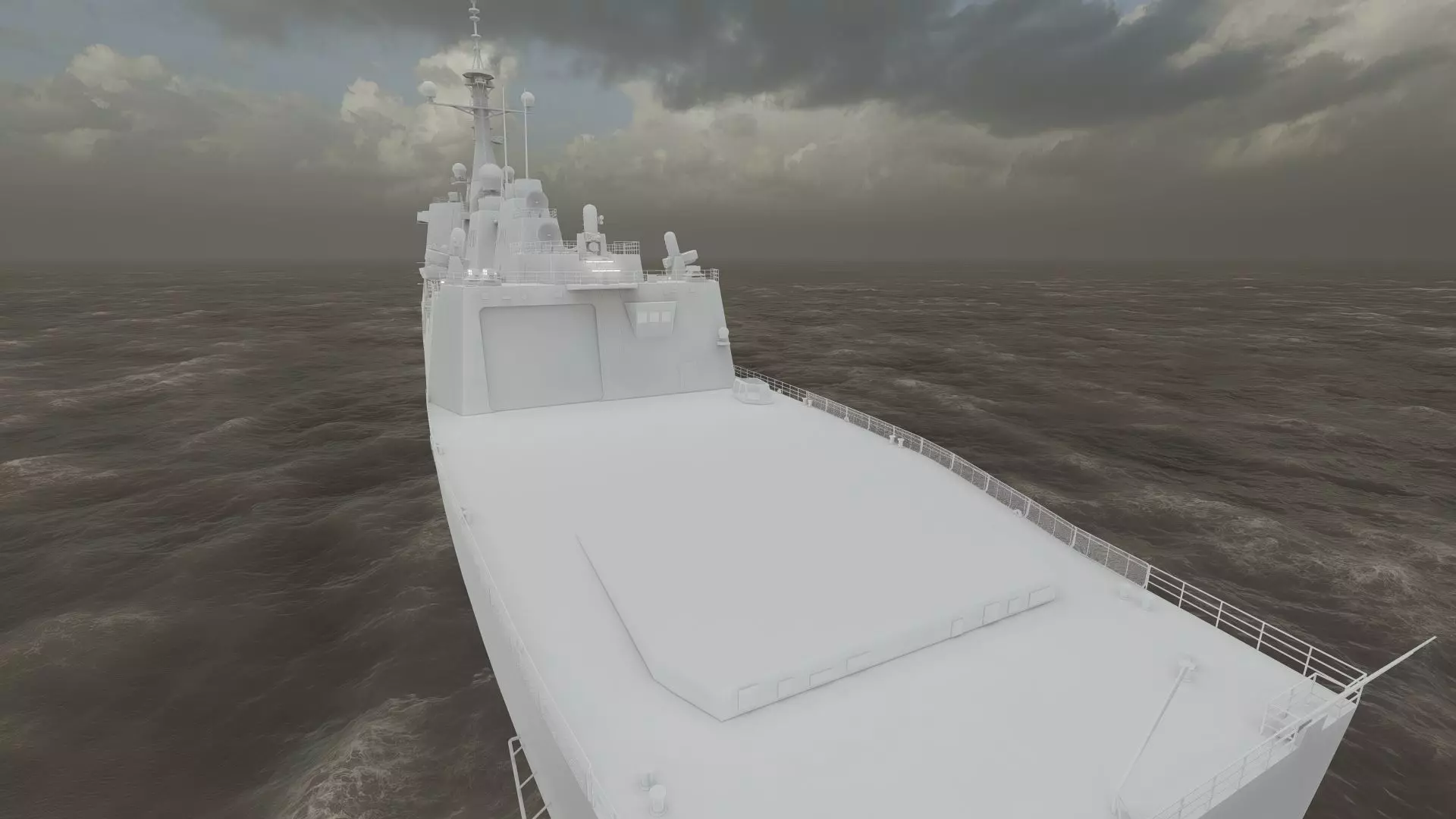 US NAVY USSN DESTROYER 3D model_39