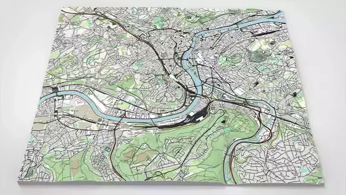 Cityscape Liege Belgium