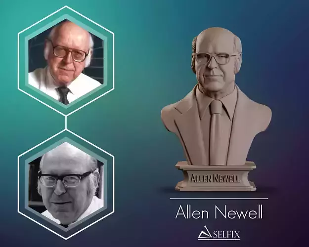 Allen Newell Bust Sculpture
