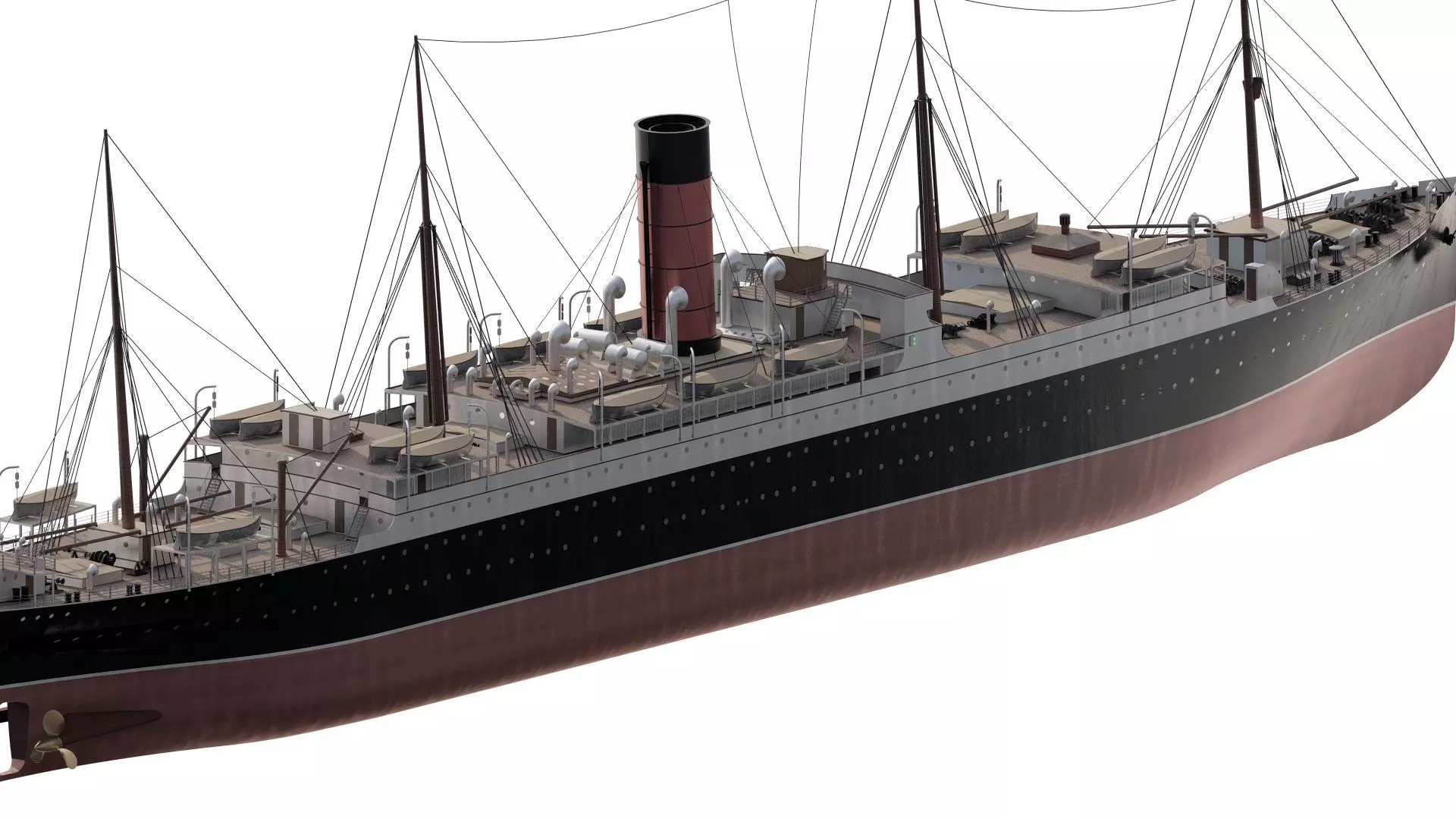 RMS Carpathia 3D model_4