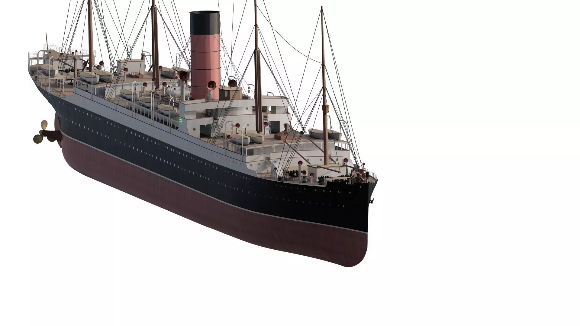 RMS Carpathia 3D model_2