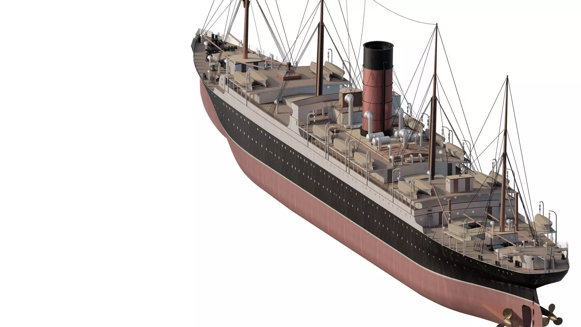 RMS Carpathia 3D model_6