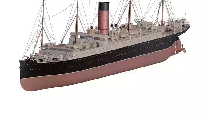 RMS Carpathia 3D model RMS Carpathia 3D model