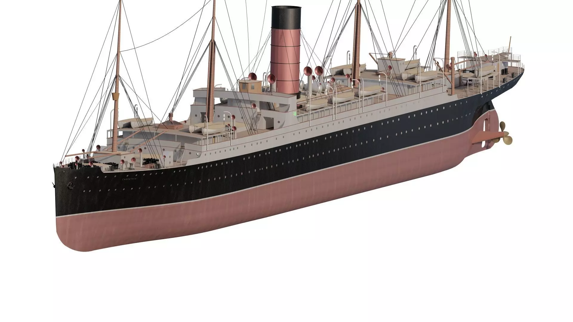 RMS Carpathia 3D model_0