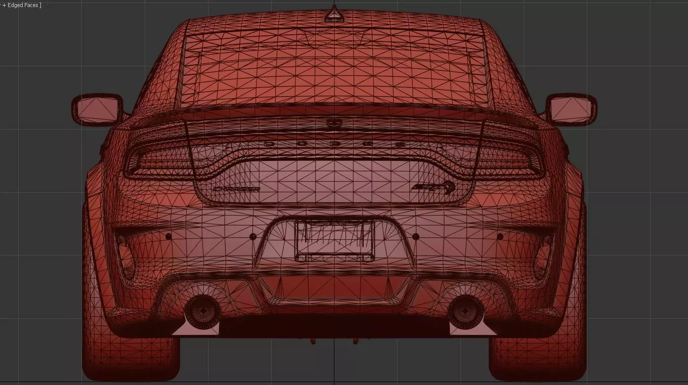 Dodge Charger SRT Hellcat 2020 with Detailed Interior 3D model_29