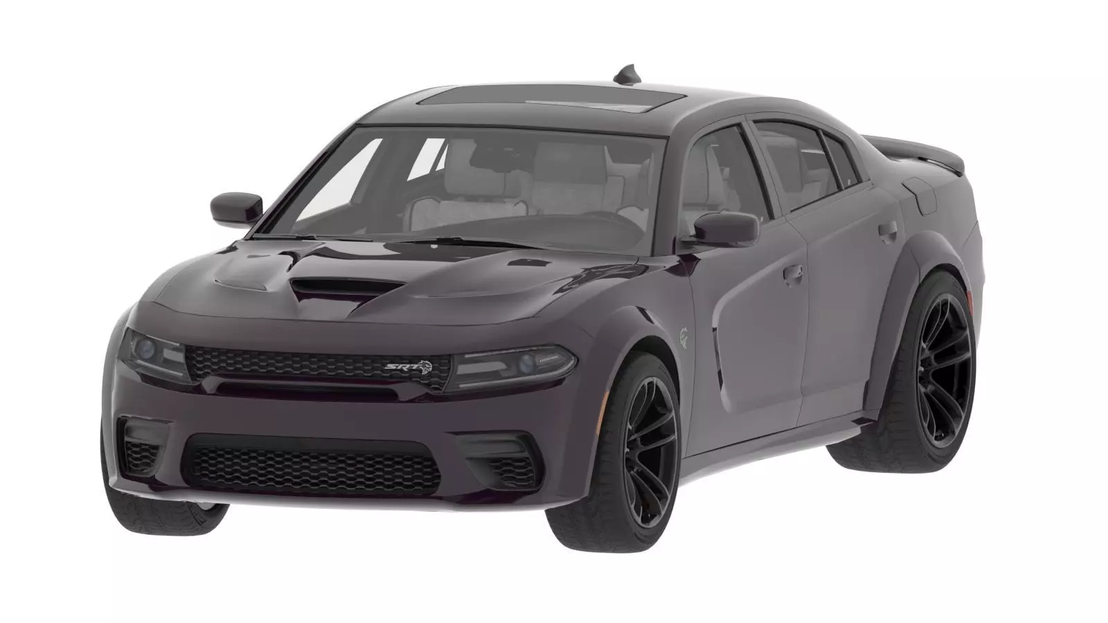 Dodge Charger SRT Hellcat 2020 with Detailed Interior 3D model_24