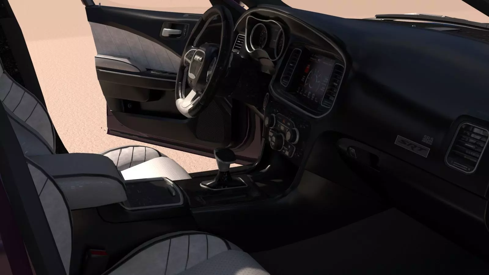 Dodge Charger SRT Hellcat 2020 with Detailed Interior 3D model_19