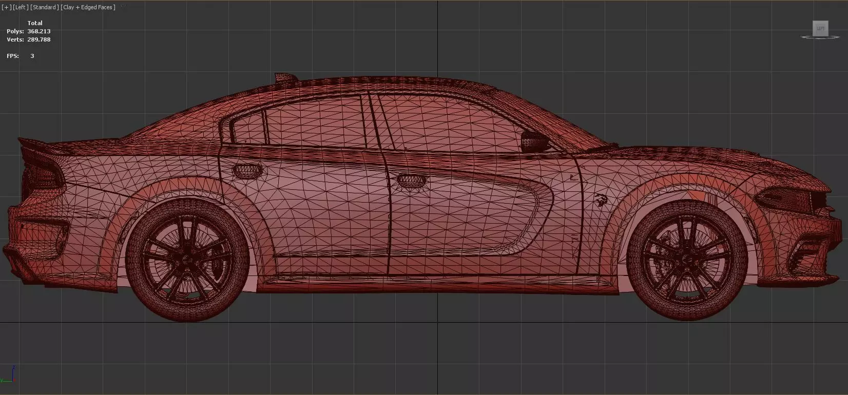 Dodge Charger SRT Hellcat 2020 with Detailed Interior 3D model_25