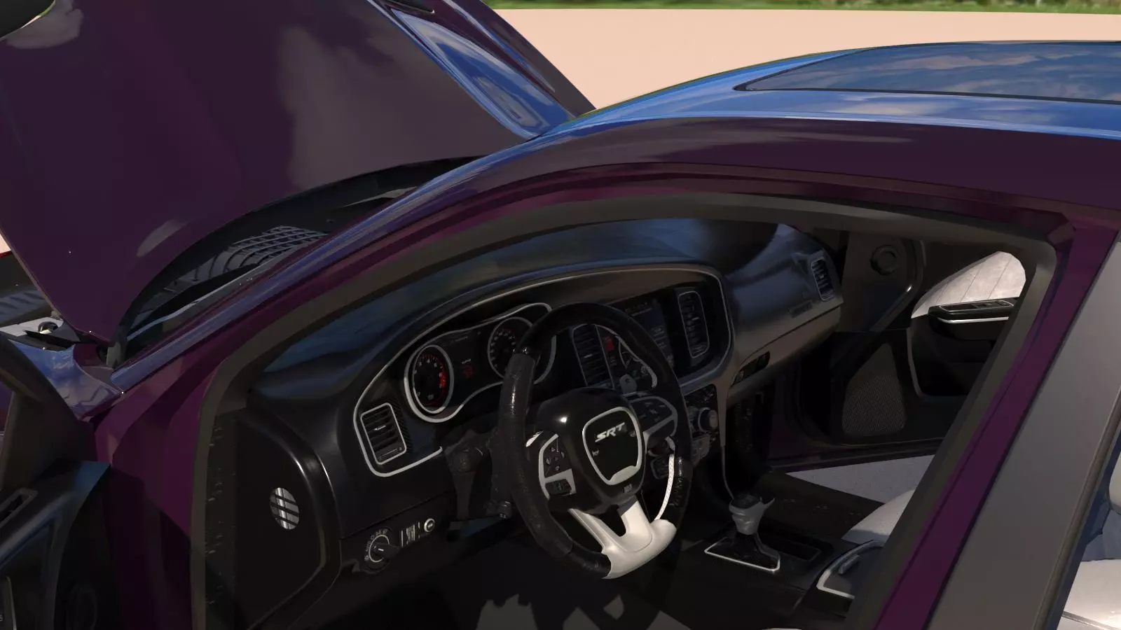 Dodge Charger SRT Hellcat 2020 with Detailed Interior 3D model_22