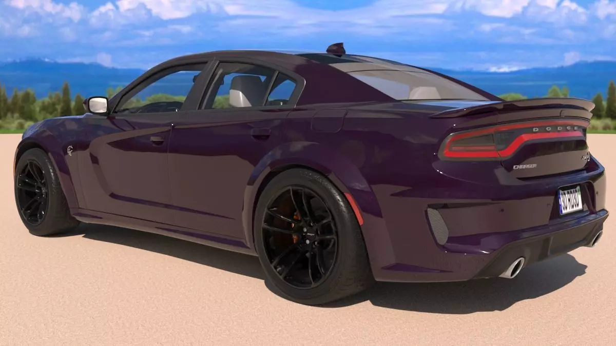 Dodge Charger SRT Hellcat 2020 with Detailed Interior 3D model_5