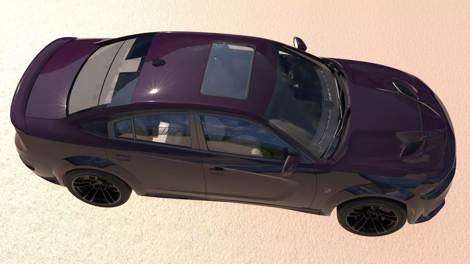 Dodge Charger SRT Hellcat 2020 with Detailed Interior 3D model_8