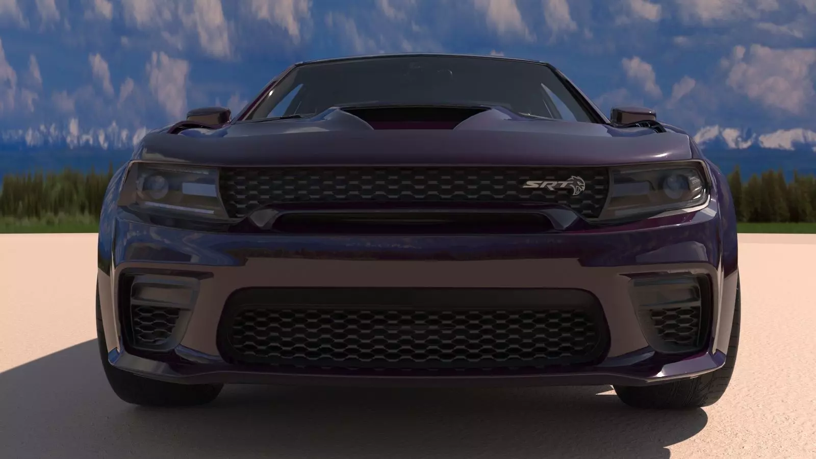 Dodge Charger SRT Hellcat 2020 with Detailed Interior 3D model_13