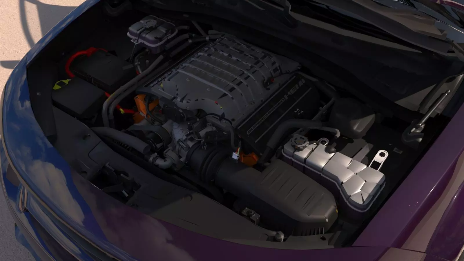 Dodge Charger SRT Hellcat 2020 with Detailed Interior 3D model_21