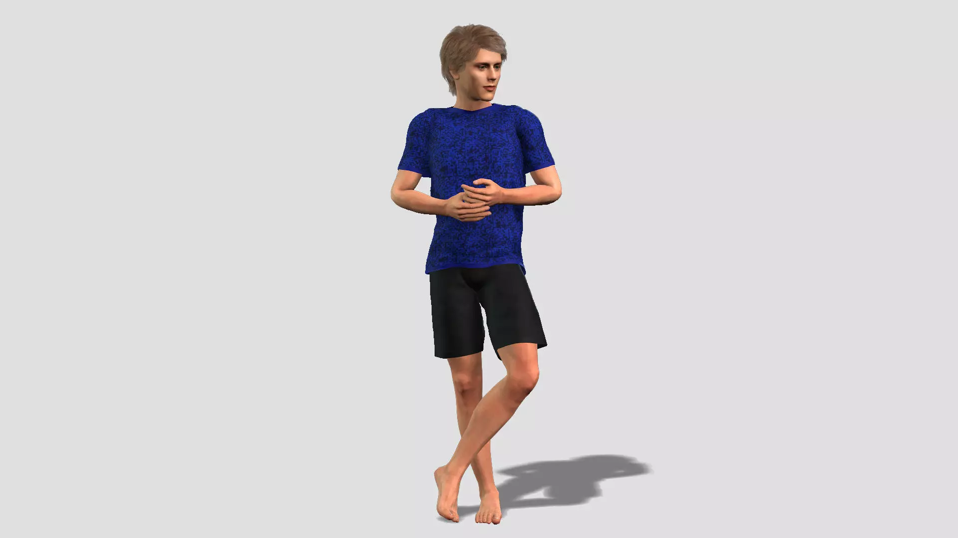 Realistic 3D Human Teen 3D model_0