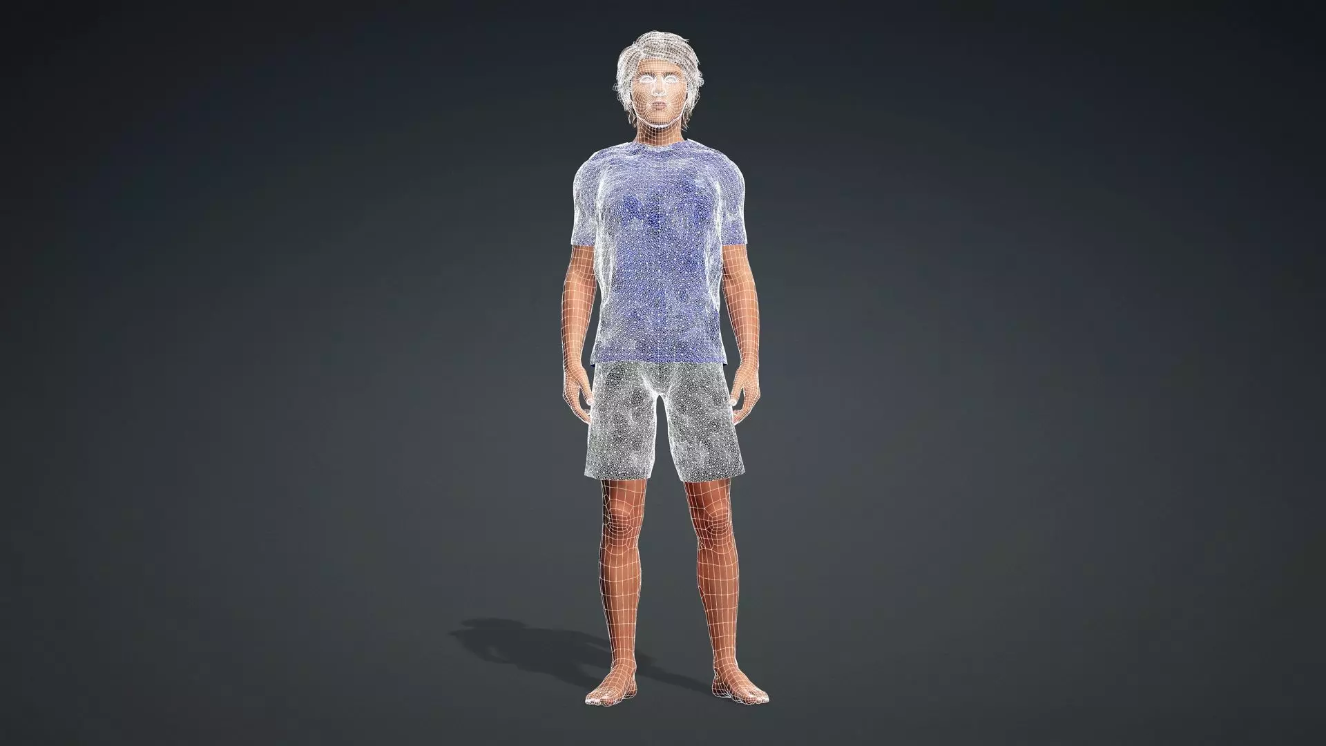 Realistic 3D Human Teen 3D model_12