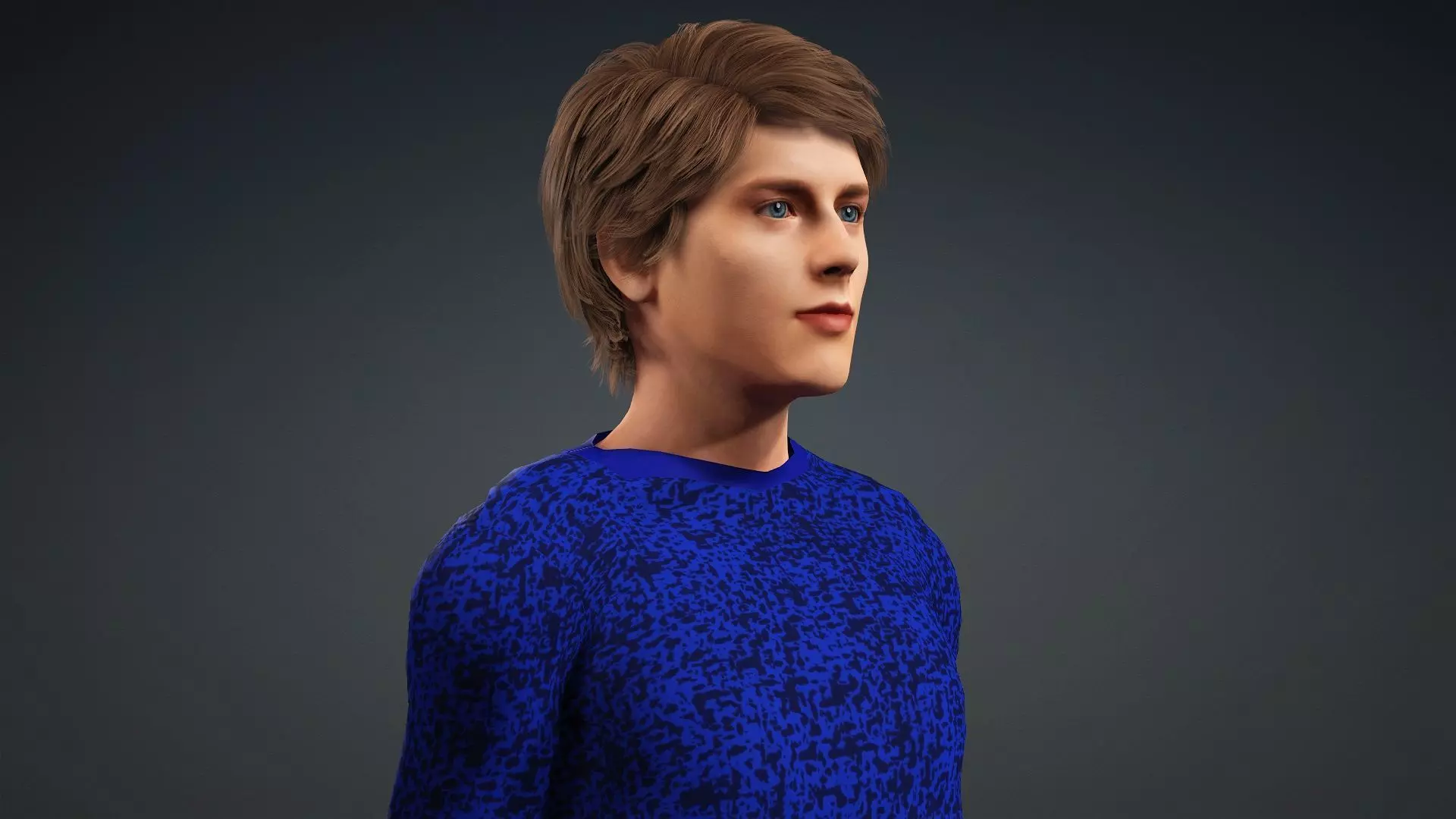 Realistic 3D Human Teen 3D model_8