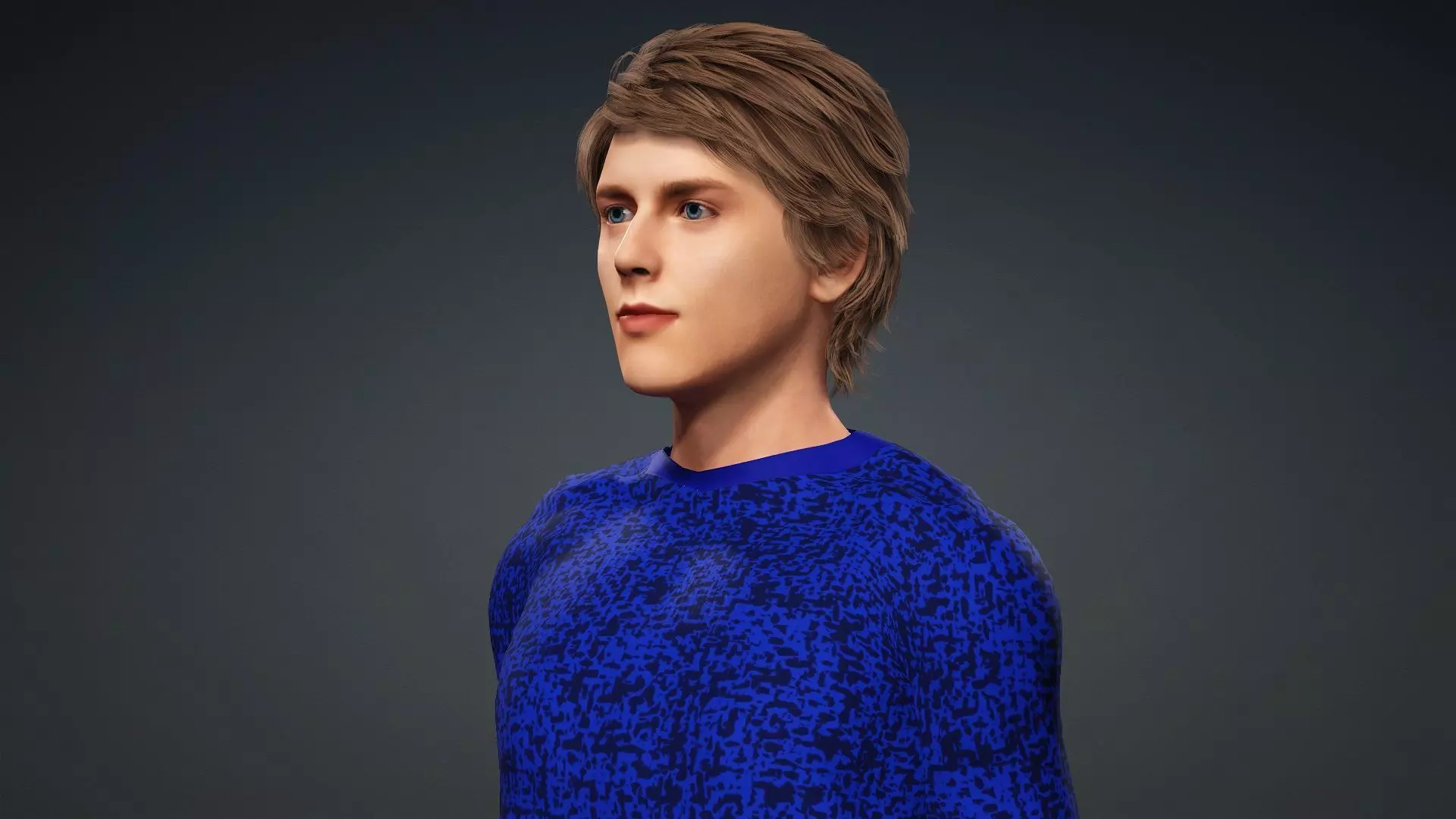 Realistic 3D Human Teen 3D model_9