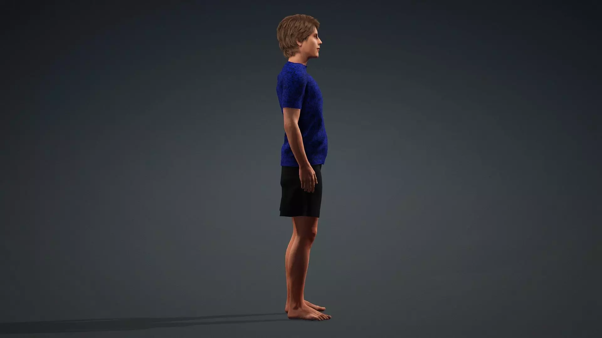 Realistic 3D Human Teen 3D model_3