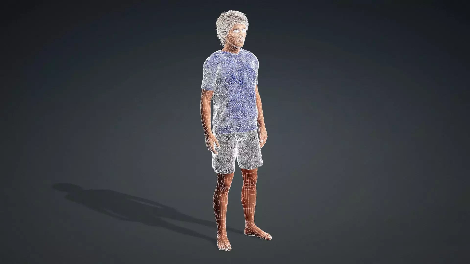 Realistic 3D Human Teen 3D model_20