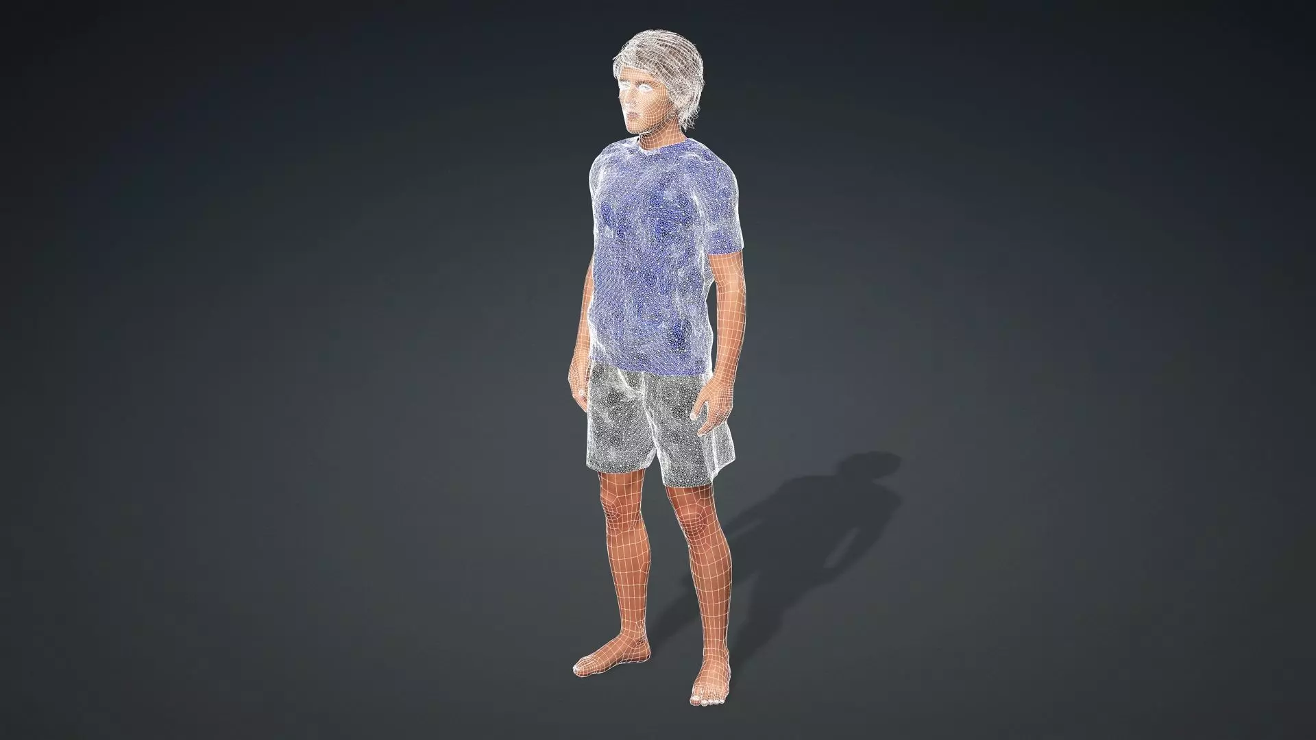 Realistic 3D Human Teen 3D model_21