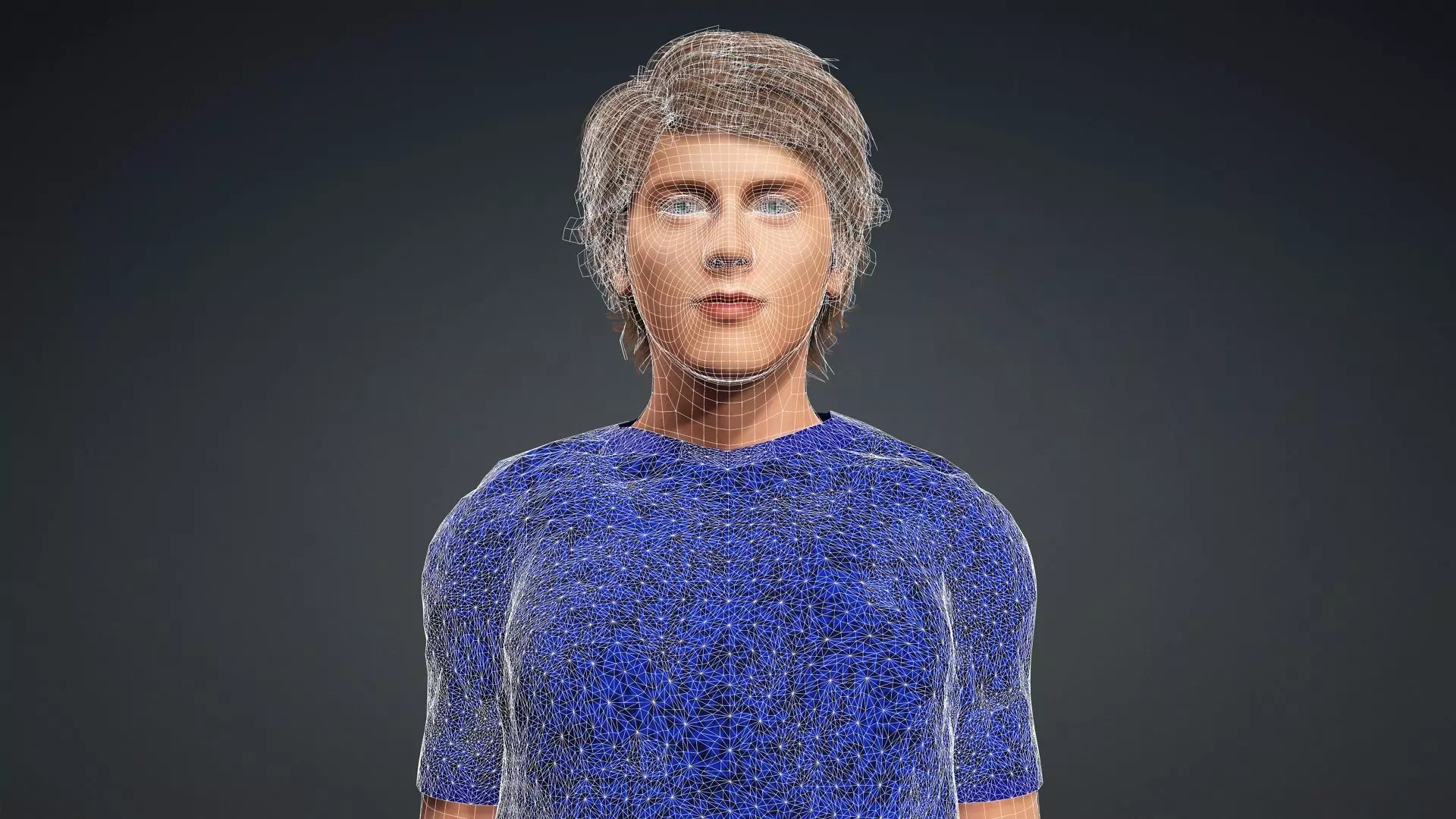 Realistic 3D Human Teen 3D model_17