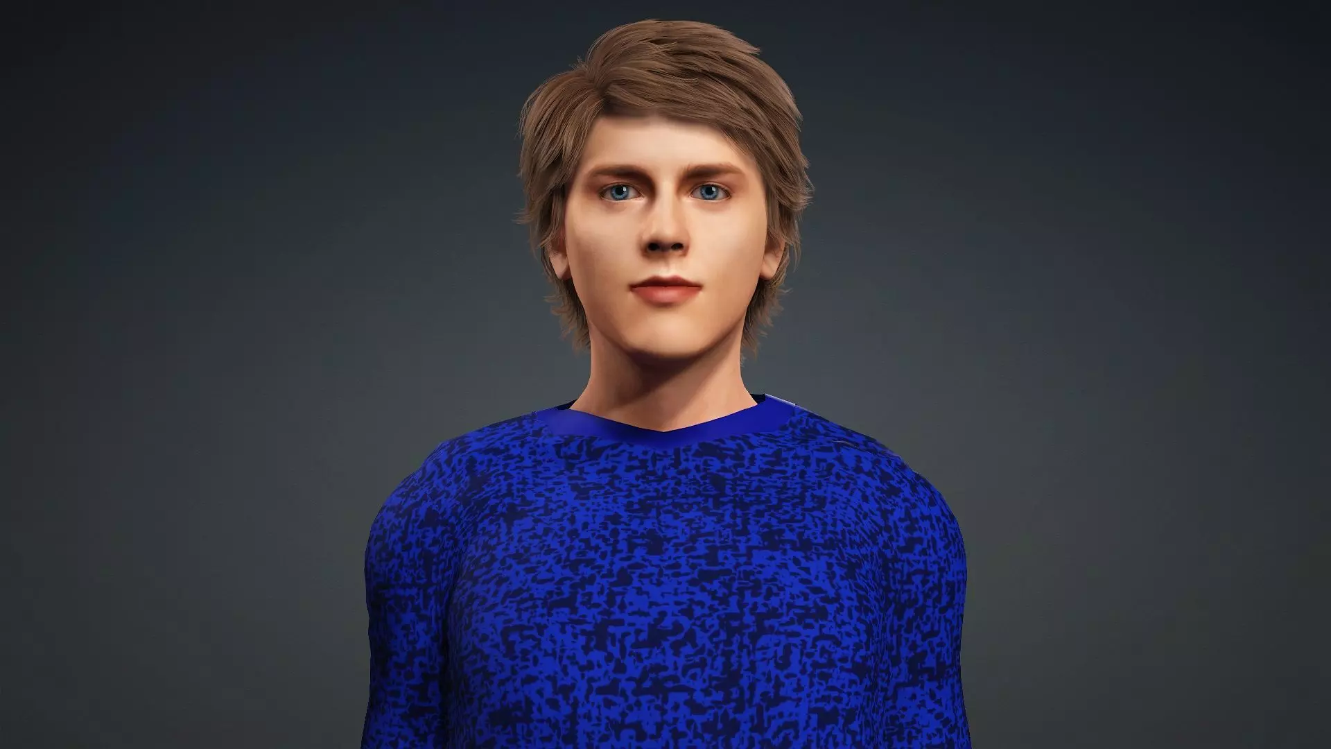 Realistic 3D Human Teen 3D model_7