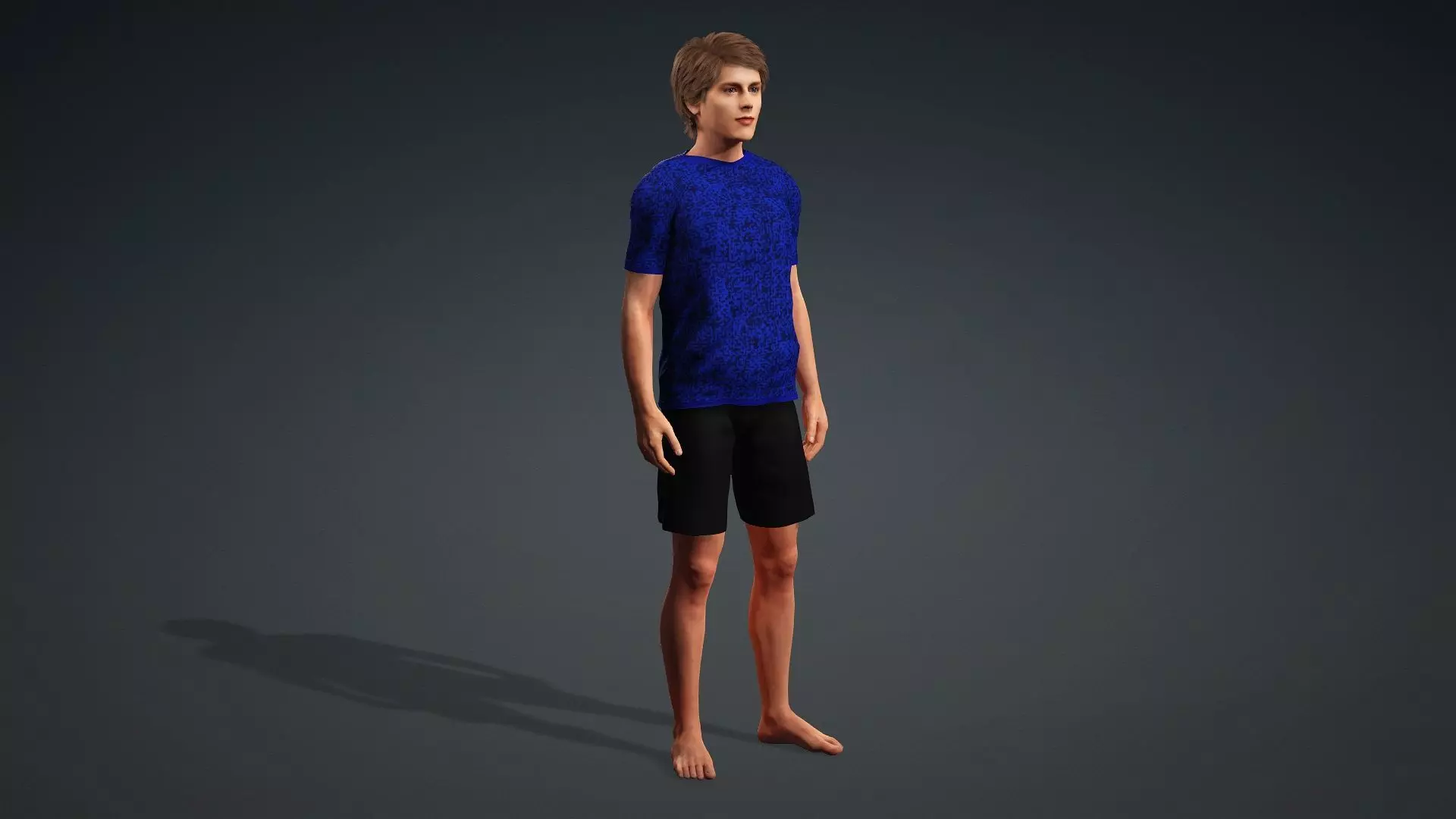 Realistic 3D Human Teen 3D model_10
